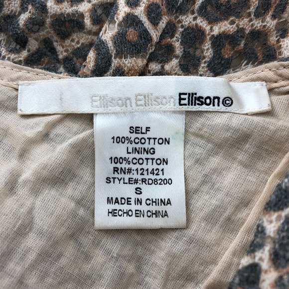 Ellison Leopard Print Mini Dress, Size S - Picture 5 of 6